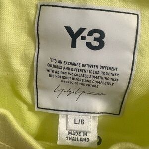 Y-3 Yohji Yamamoto Adidas yellow T-Shirt Men’s Size L